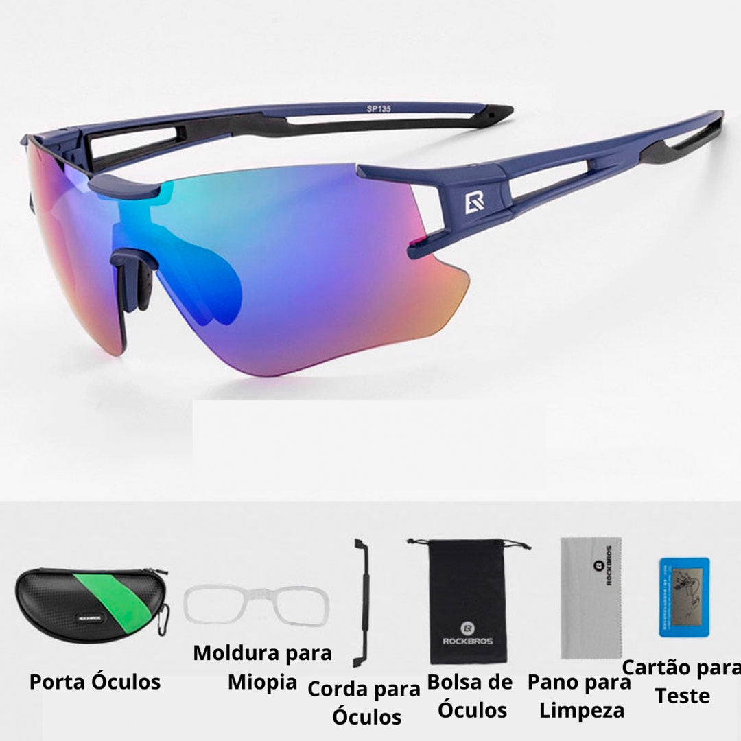 Óculos Ciclismo Lentes Fotocromáticas UV400 Masculino/Feminino